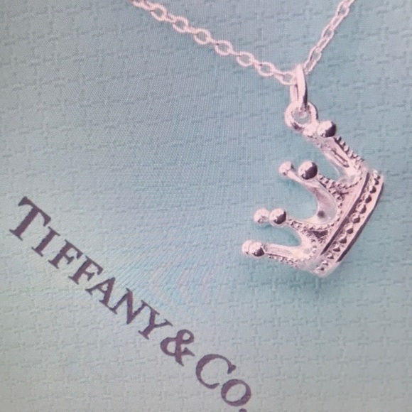 Tiffany & Co Silver Crown Necklace